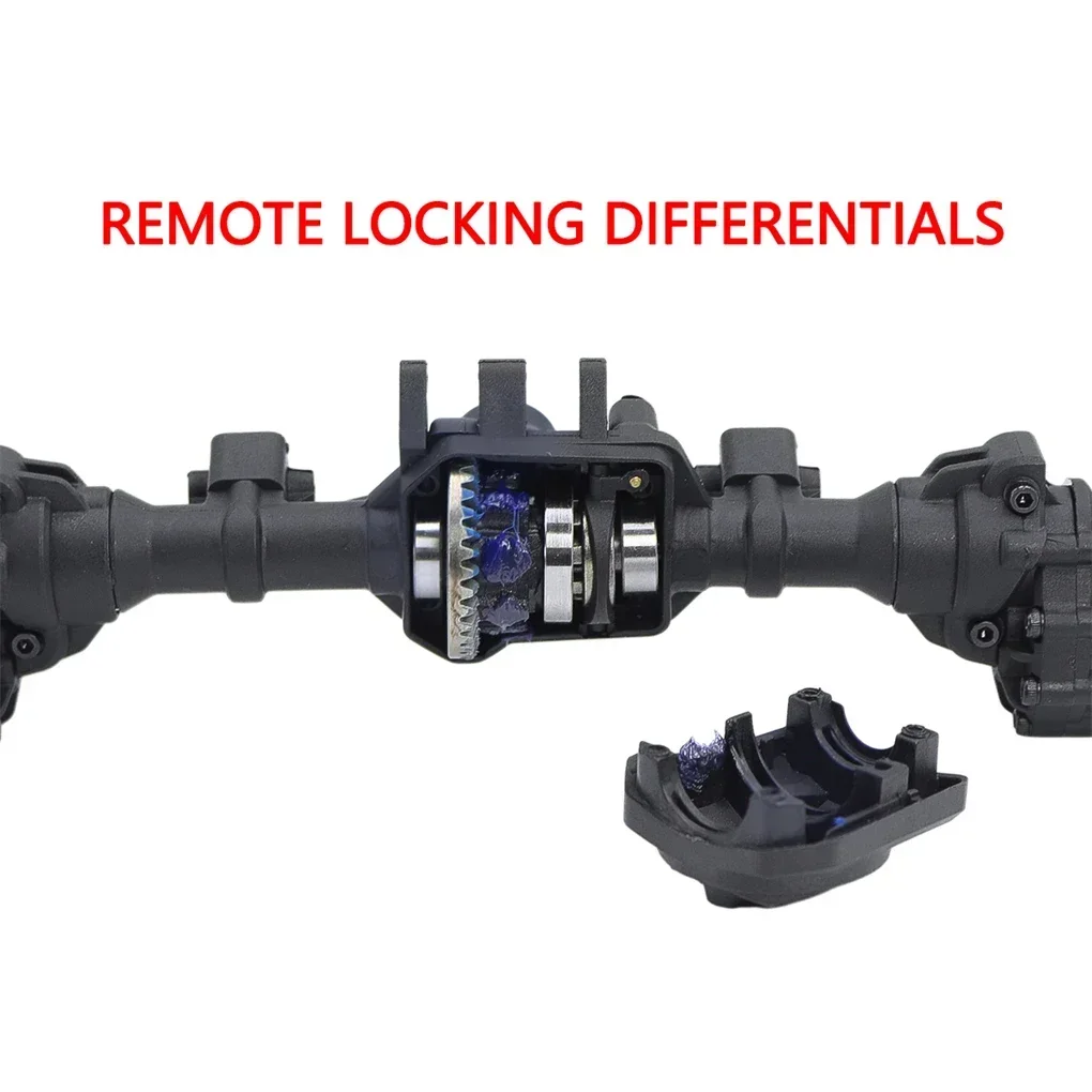 เพลาหน้า-กลาง-หลังแบบพอร์ทัลสำหรับรถ RC Crawler พร้อมดิฟเฟอเรนเชียล T-Lock สำหรับ TRAXXAS 1/10 TRX4 TRX6 6WD รถ RC ขนาด 1/10 อะไหล่อัพเกรด