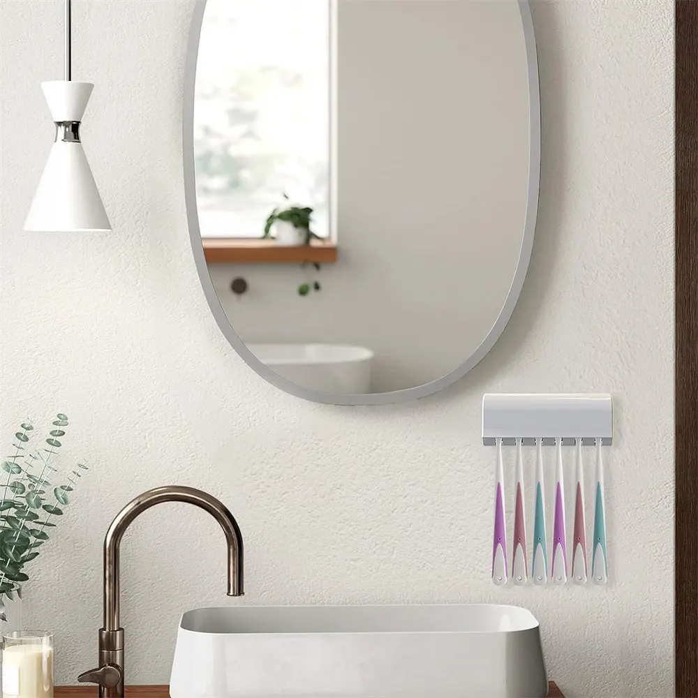 Toothbrush Holder Punch-free Toothpaste Storage Rack Holders Toothpaste Container Bath Organizer Bathroom Accessories