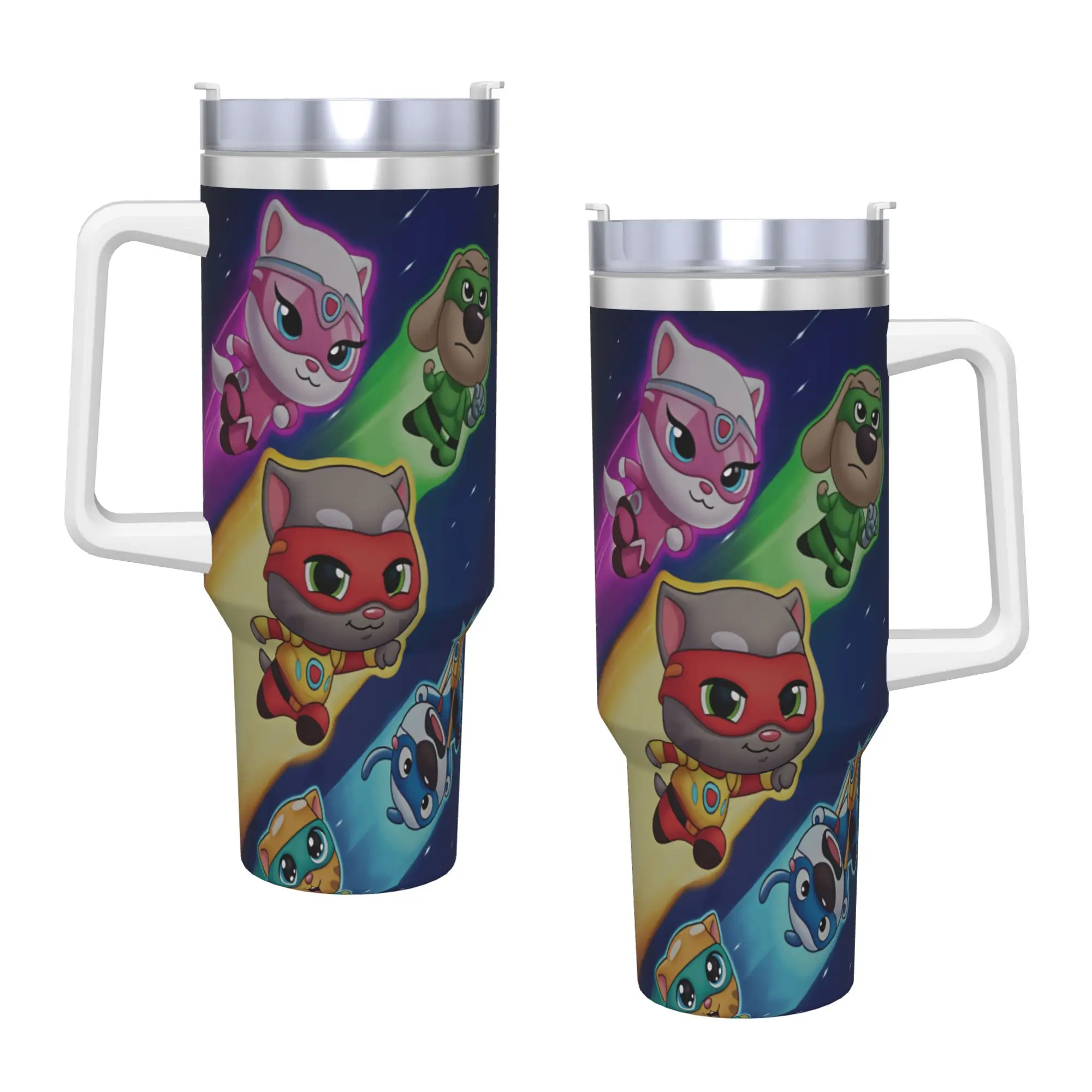 Stainless Steel Tumbler Decorative T-Talking T-Tom And F-Friends Thermal Cups  Insulated Cold Drink Mugs Cup Water Bottle