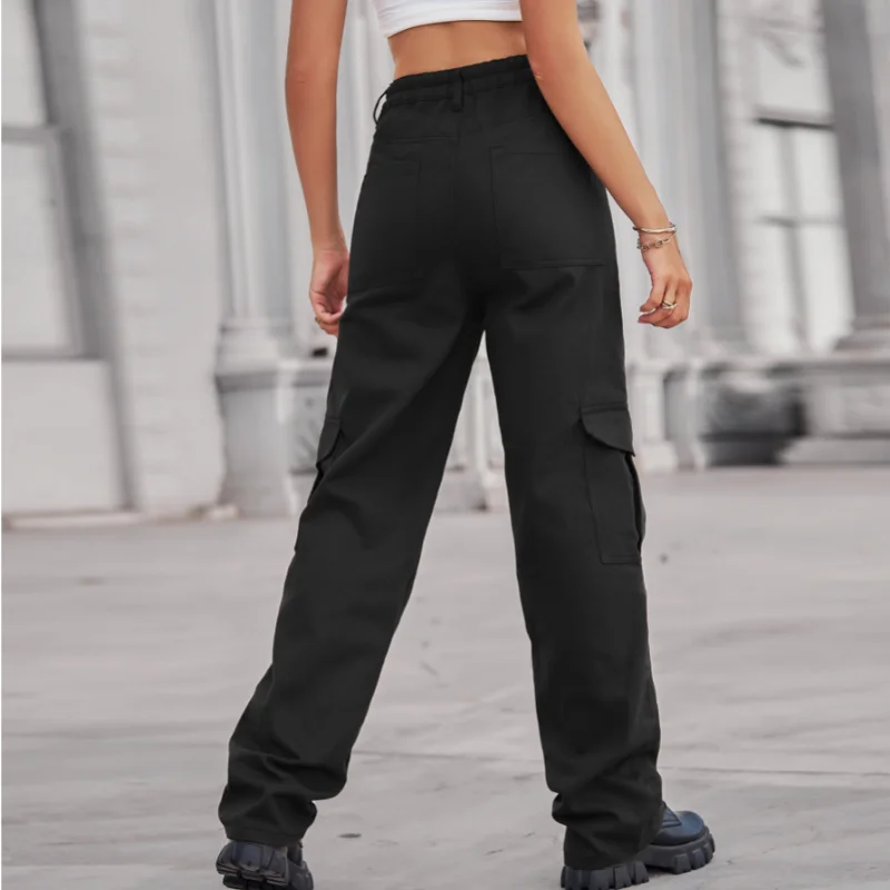 New Trend Denim Elasticated Trousers Women High Waisted Jeans Baggy Jeans Women