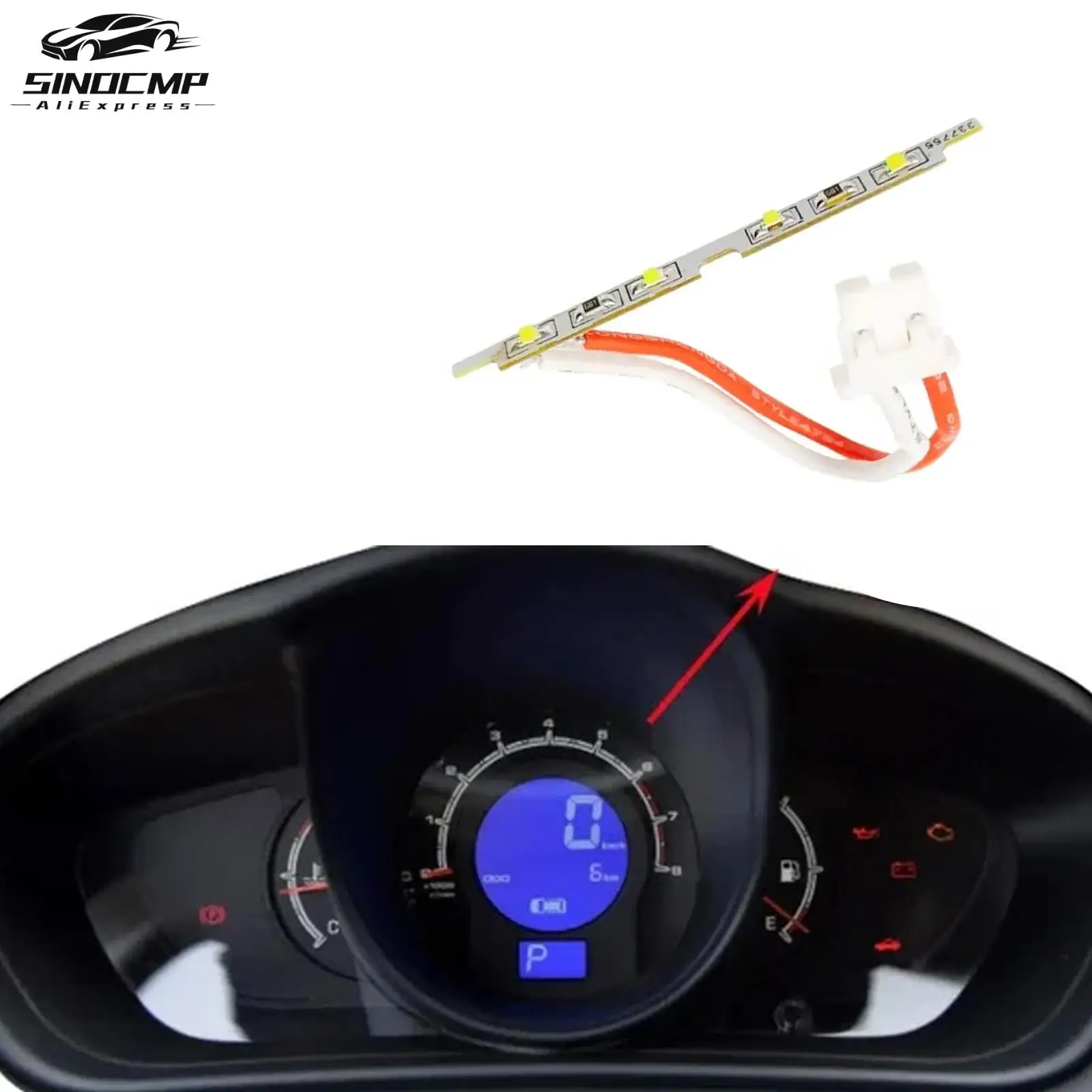 

LCD Screen Backlight Lamp Panel For Lifan X60 Speedometer Lamp Panel Instrument Cluster Tachometer repair Accessories