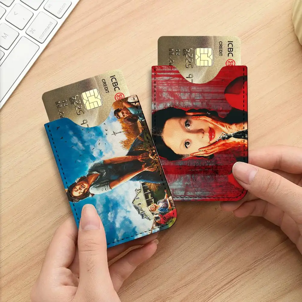 Drama Movie P-Pearl PU Leather Cardholder Ultra Slim Credit ID Card Organizer Lightweight Business Card Holder