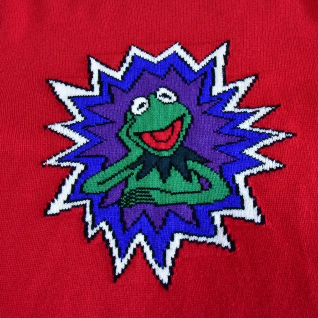 

French Single S Family 18 Autumn Winter Frog Prince Adult Parent-Child Sweater New Arrival 81140 Clearance