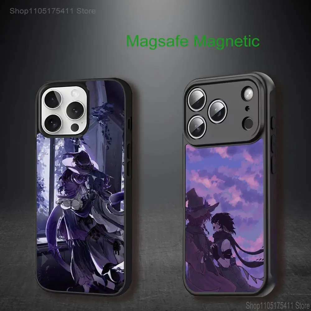 

AzuretimeS Two Time A-Azure For iPhone17,16,15,14,13,12,11,Pro,Max,Plus,Mini,SE4,E Magnetic Magsafe Wireless Charging Phone Case