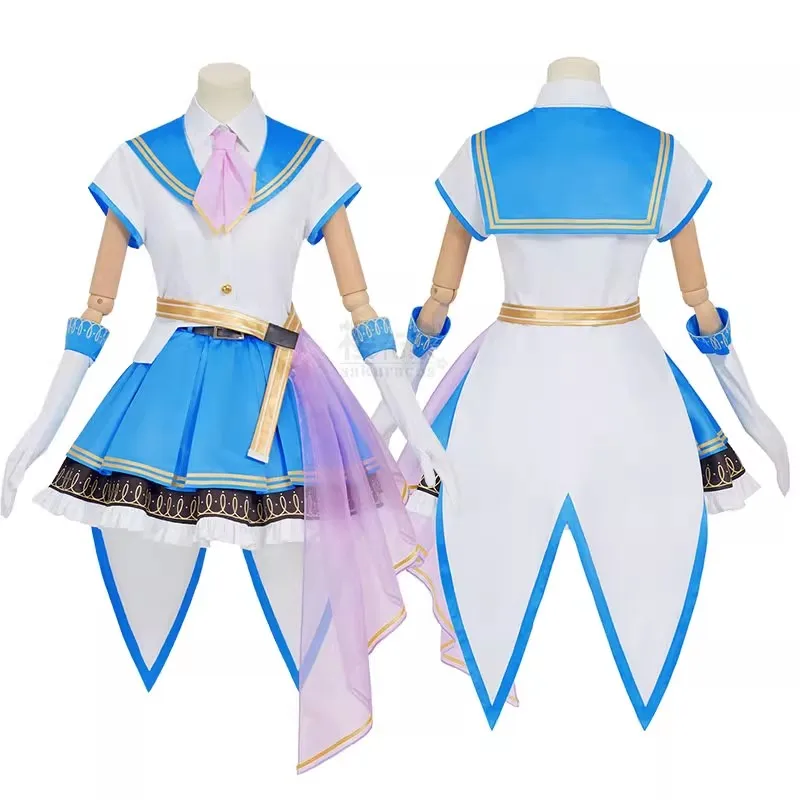 COS-KiKi Anime Lovelive! SIF2 Sunshine Aqours Mari Ruby Kanan All Members Game Suit Lovely SJ Cosplay Costume Party Outfit Women