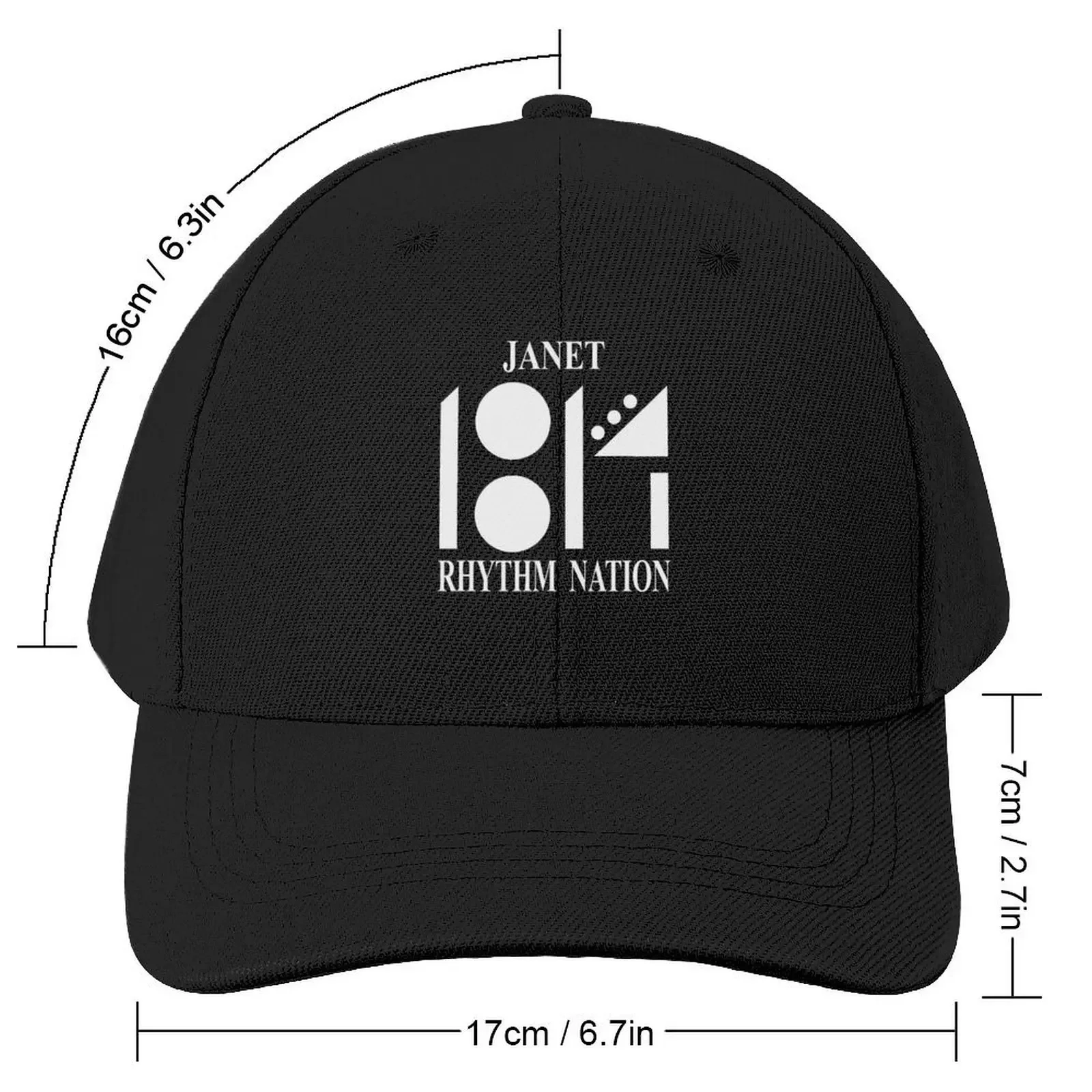 Rhythm Nation 1814 (Janet Jackson) Baseball Cap Big Size Hat Kids Hat Dropshipping Women Hats Men's