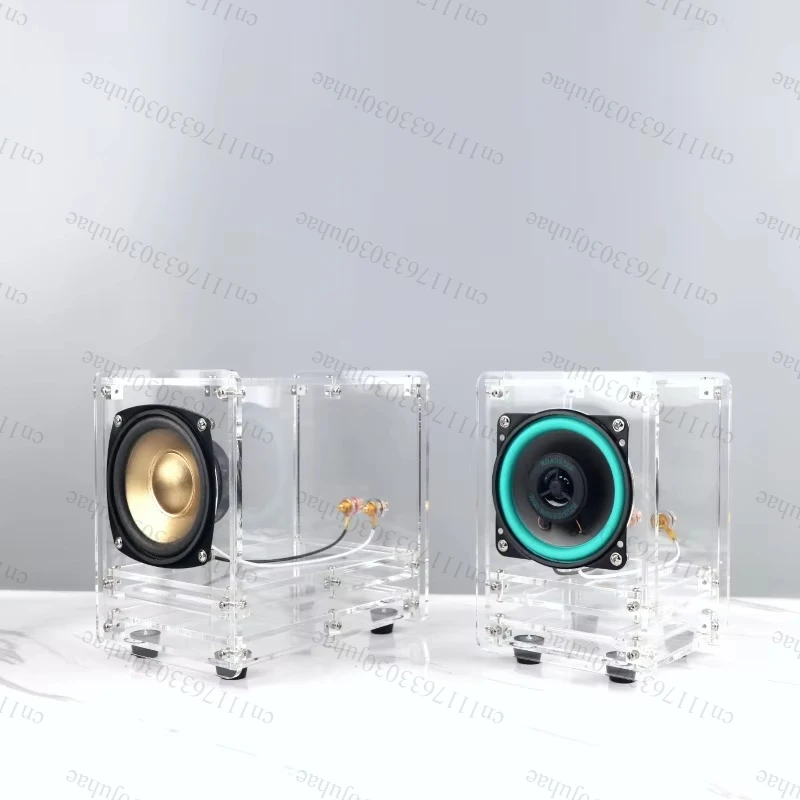 ‌Transparent Acrylic Bluetooth Speaker with RGB Lights -High Fidelity Sound, Aesthetic Home Decor,Gift for Housewarming/Birthday