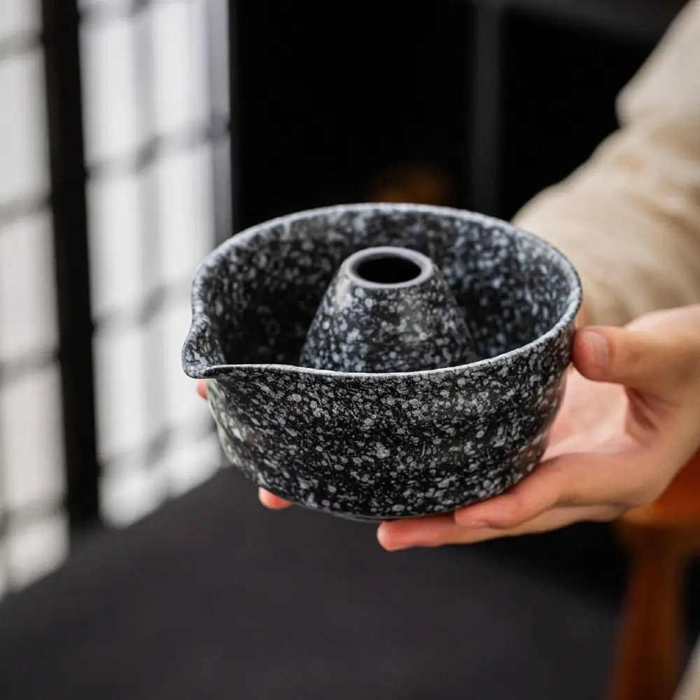 

2Pcs Pouring Spout Matcha Bowl Set Handcrafted Smooth Surface Matcha Tea Set Reusable Easy To Clean Ceramic Matcha Tool Office