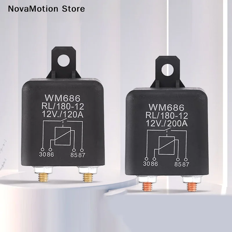 [NM]DC 12V 24V 100A 120A 200A WM686 Relay 4 Pin Normal Open Car Starter Relay For Battery ON/OFF Split Charge Relay Switch[NM]
