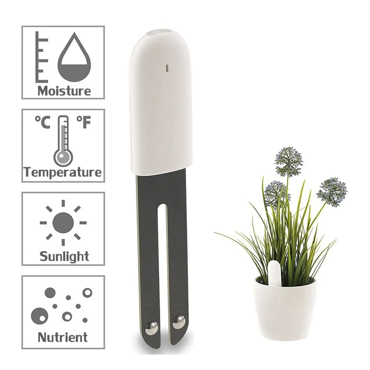 

Flower Plant Monitor Soil Water Fertility Smart Tester Intelligent Bluetooth Monitor for Xioami Mijia APP GreenJKL