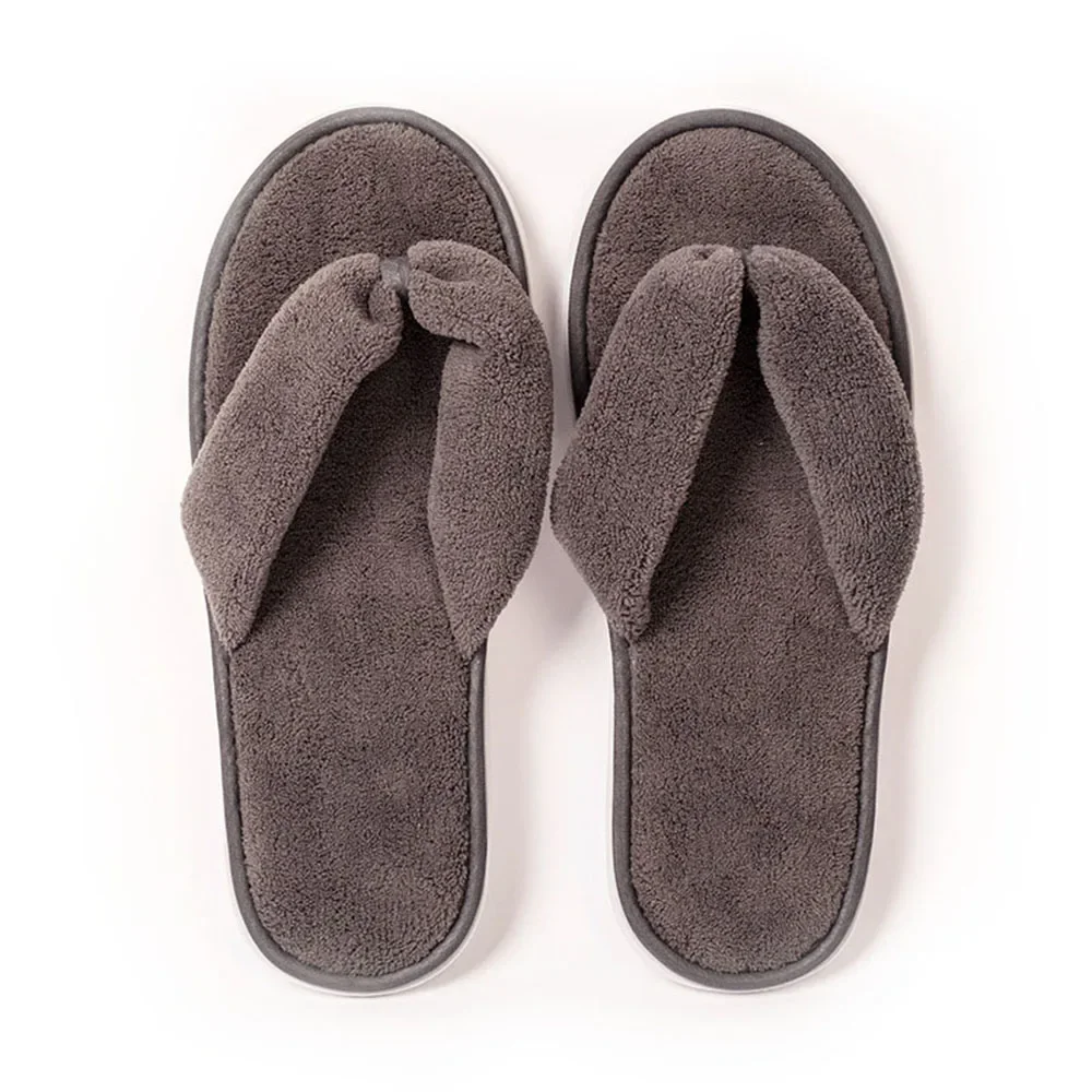 

Soft Winter Hotel Slippers Men Women Travel Disposable Cotton Flip-Flops Home Hospitality Soft SPA Guest Slides