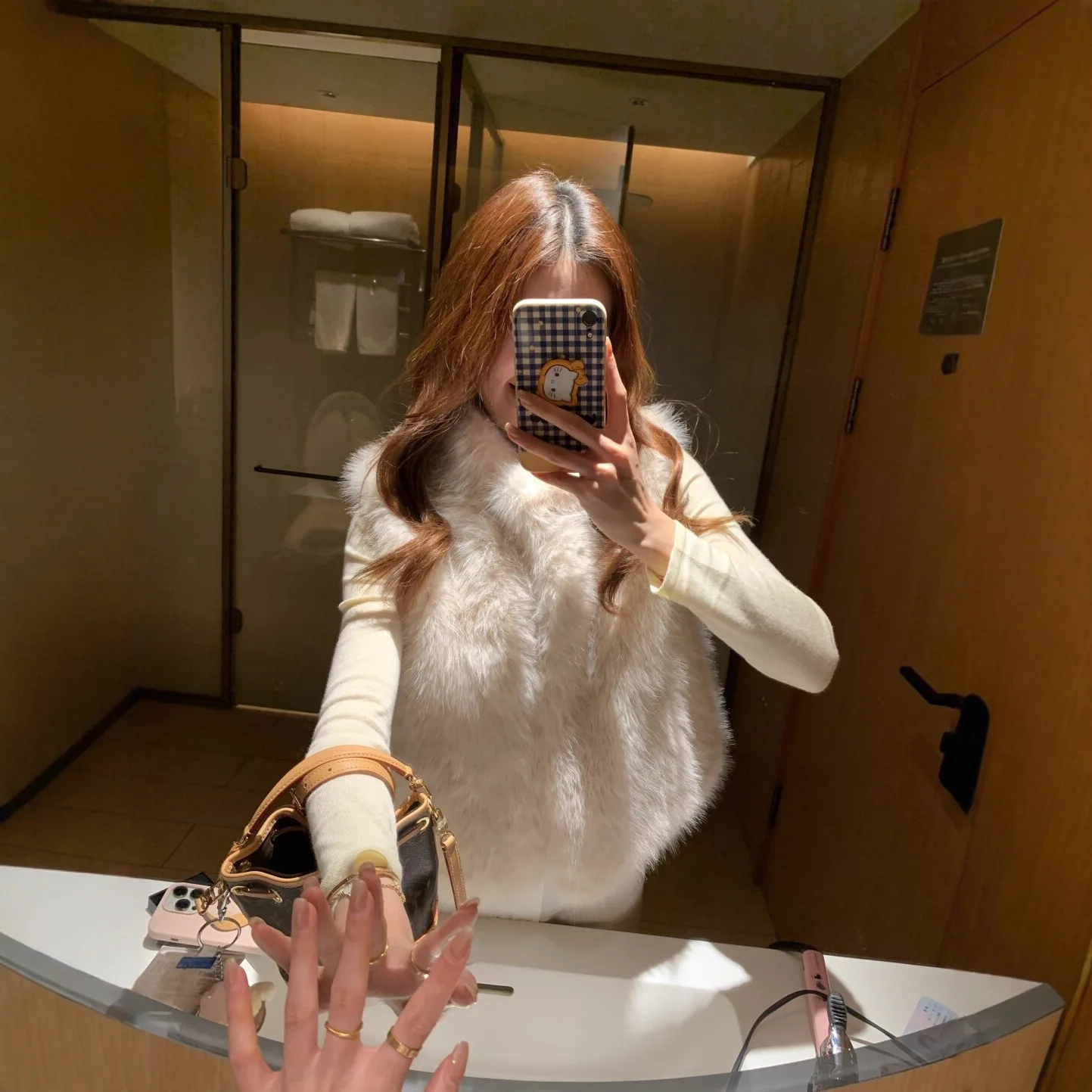 Gilet da donna in pelliccia sintetica volpe cappotti giacche cappotto spesso caldo Y2k streetwear giacca elegante lavoro senza maniche gilet autunno inverno 2025