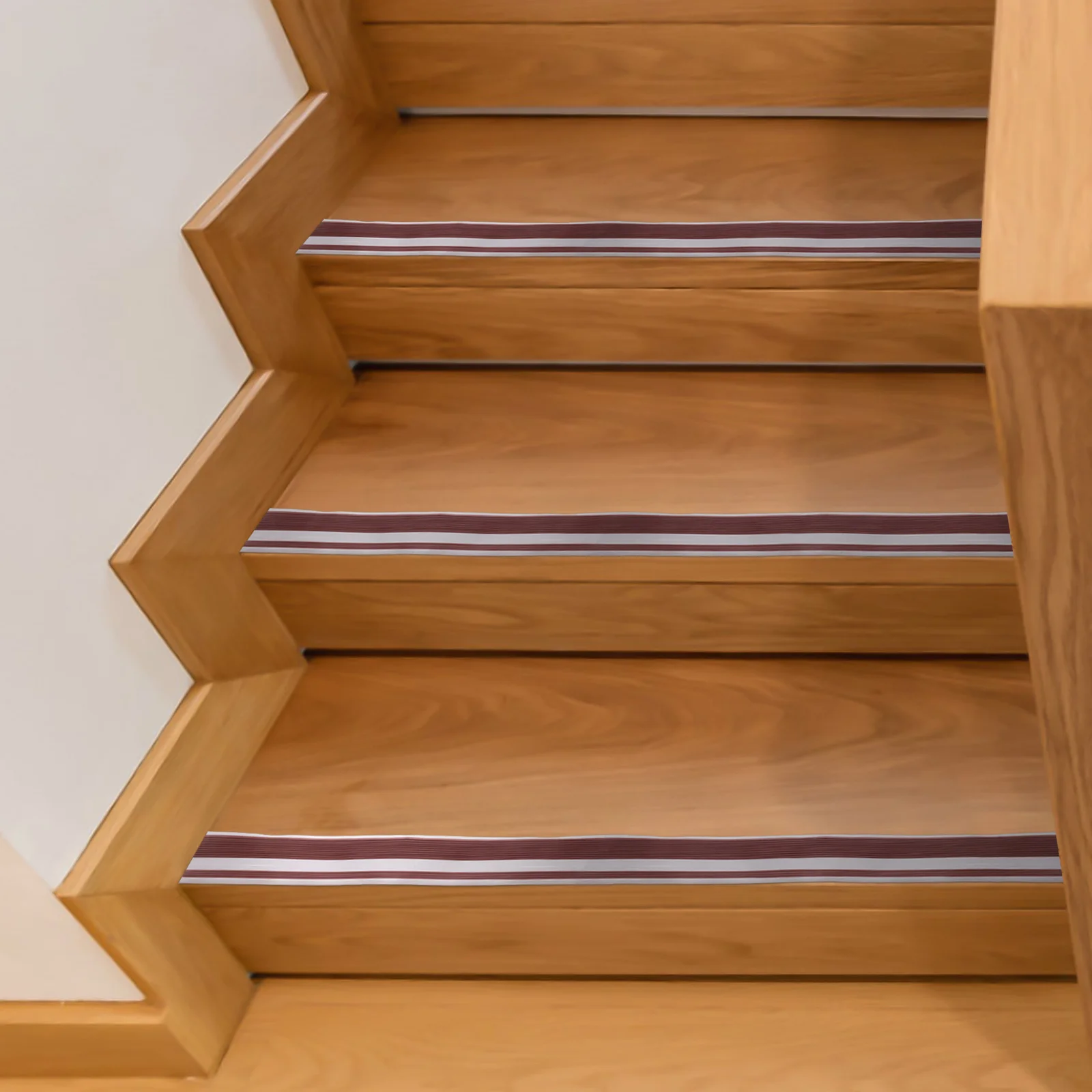 واقي حافة درج غير قابل للانزلاق بطول 2 متر، شريط مضاد للانزلاق من مادة PVC داخلي، سهل التنظيف، يحافظ على حماية شاملة للدرج