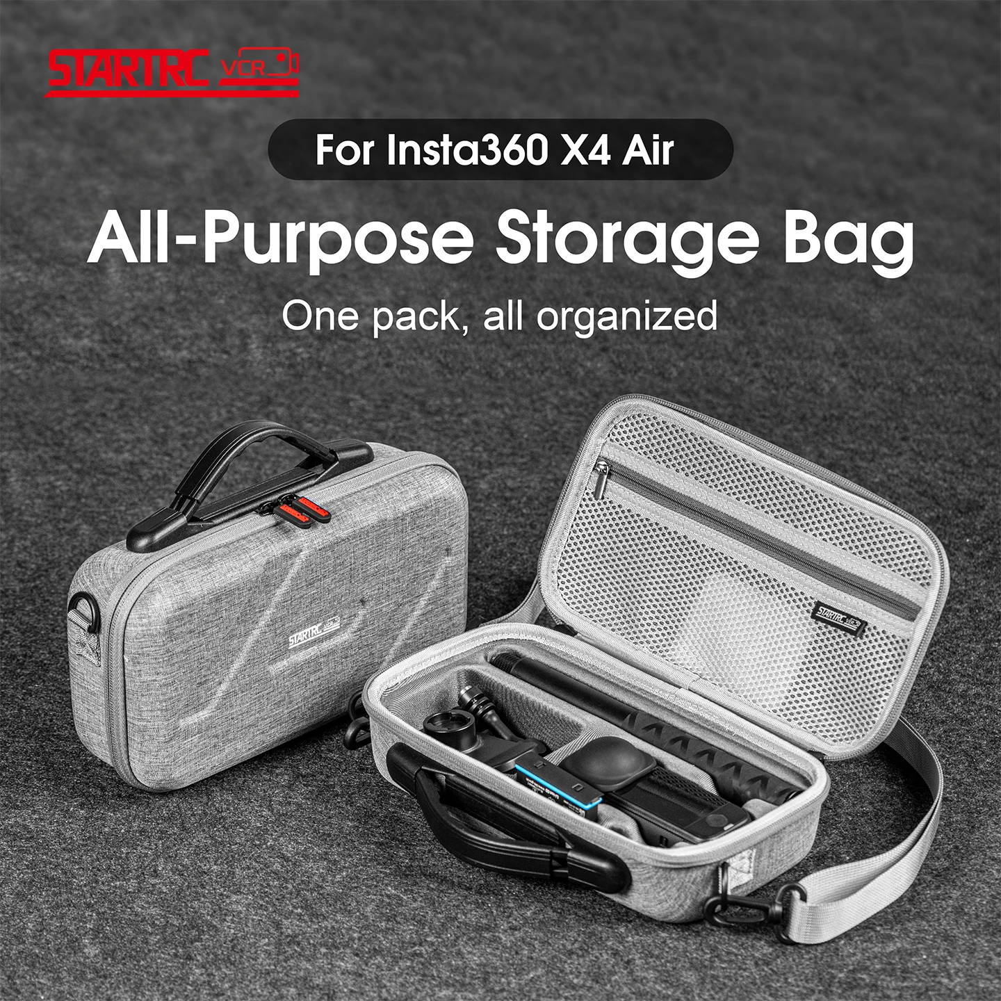 �y�Z�[�����zSTARTRC �g���x���L�������O�P�[�X Insta360 X4 Air �J�������[�o�b�O �i�C�����I�[���C�������V�����_�[�o�b�O �ی�J�����A�N�Z�T���[