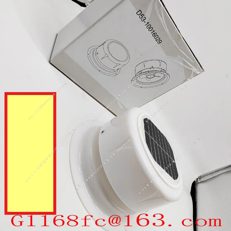RV Solar Ventilation Fan Roof Exhaust Fan Solar Powered Vent Fan for Camper Van Motorhome Trailer Boat Part