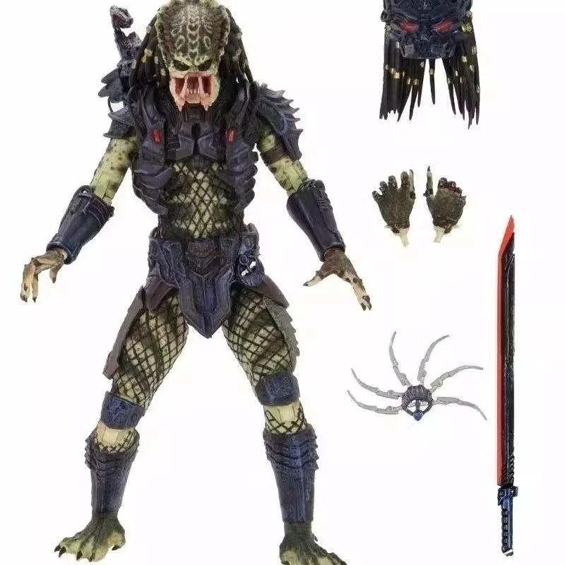 Neca alienígena selva caçador predador anime figuras de montagem de alta qualidade modelo kit figura de ação coleção presentes do feriado crianças brinquedos