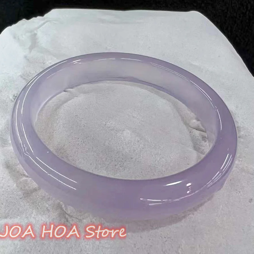 Newest Nature Color Light Violet High Ice Perfect Fashion Elegant Delicate Jade Bangle NobleHandring Fine Bracelet Jewellry