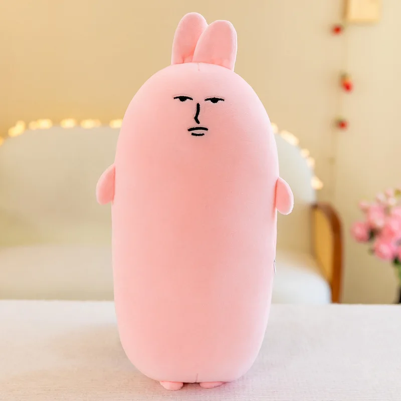 New Pink Rabbit Plush Pillow Doll Plush Toy Cloth Doll Children\'s Gift Sleeping Pillow Plush Toy Doll Cute Little Rabbit