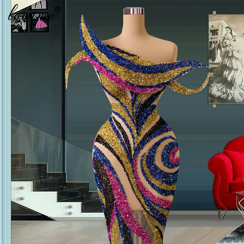 2 Designs Celebrity Dresses Mermaid Sleeveless Sparkly Red Carpet Runway Dresses For Women 2024 Vestidos De Gala Evening Gowns