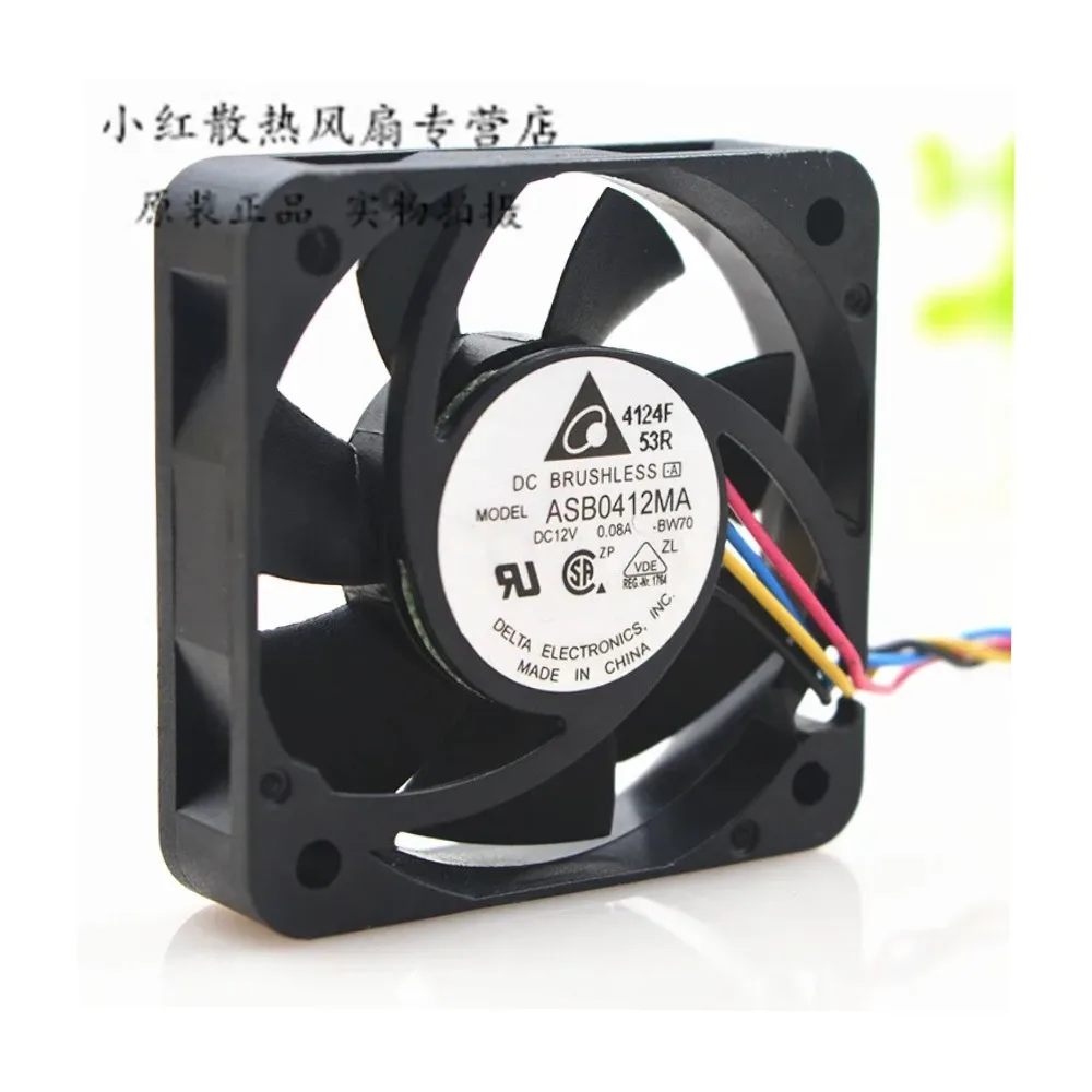 Фото Вентилятор охлаждения сервера Delta Electronics ASB0412MA, 12В, 0.08А, 40x40x10мм, 4-проводной