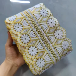 10 Yards Wholesale Price!! Widened Lace Trim Women Wedding Dresses DIY Decoration African Nigerian Laces Ribbon Accessories Lace