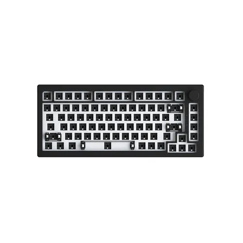 Imagen 2 del producto Akko-Kit de teclado mecánico para juegos, dispositivo retroiluminado RGB personalizado de 5 pines, Hotswap, diseño 5075 con perilla Barebone, 75% S