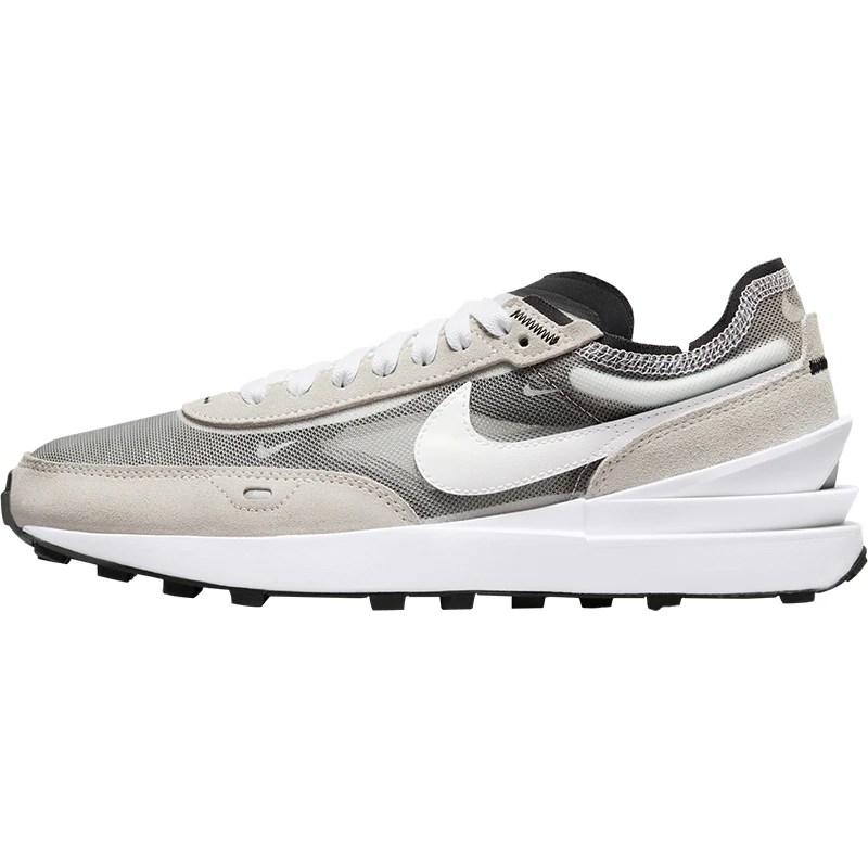 Nike Official ของแท้ WAFFLE ONE ผู้หญิงตาข่ายระบายอากาศทนทานรองเท้าลําลอง DC2533-102