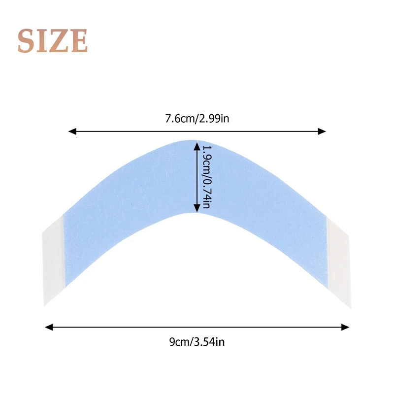 72Pcs/Lot Strong Hair Wig Tape Double Adhesive Extension Tape Strips Waterproof For Toupee/Lace Front Wigs Film CC Shape