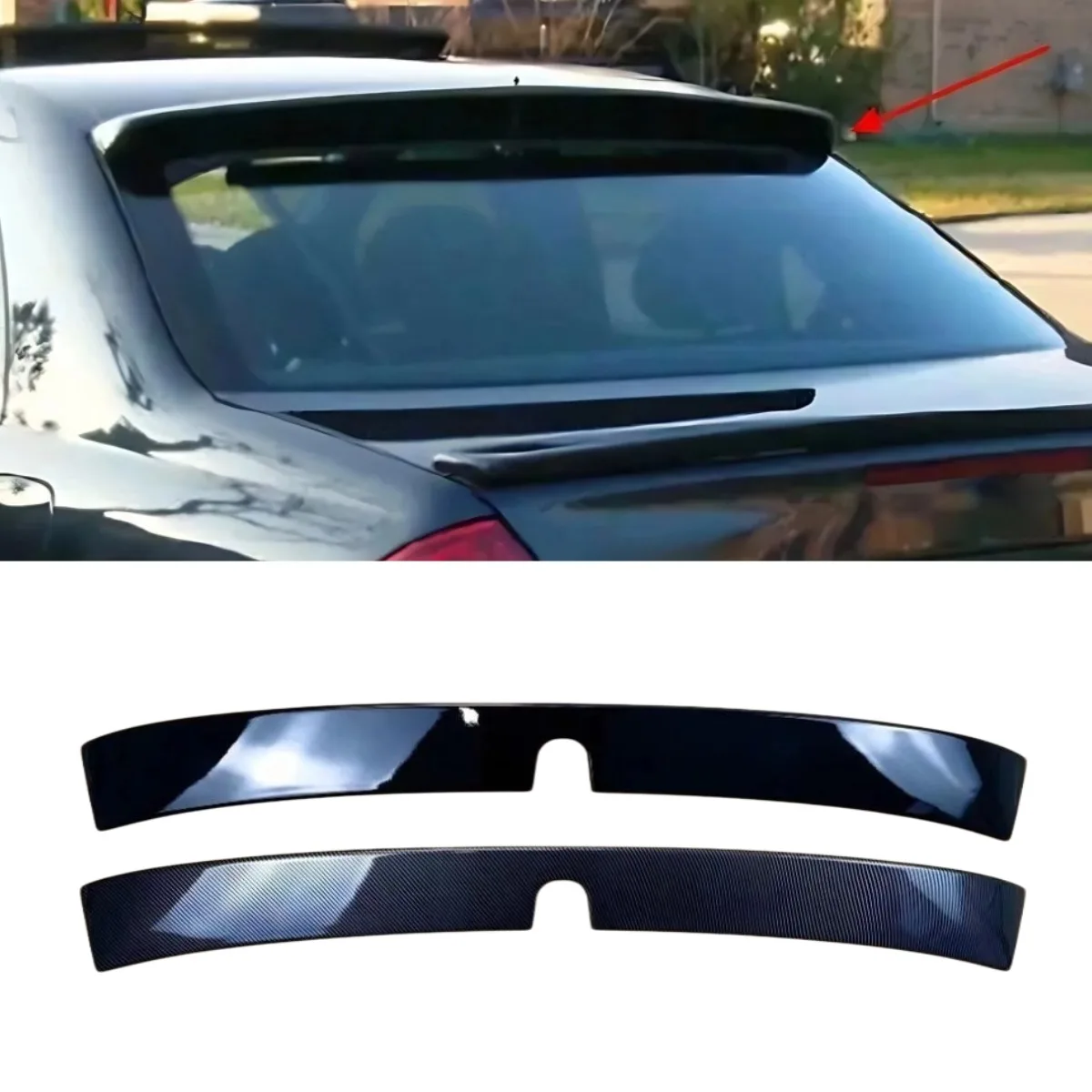 

For Mercedes Benz W203 C-Class 2001-2006 Car Rear Roof Spoiler Wing Modification Part Rear Roof Spoiler Wing Car Accessories
