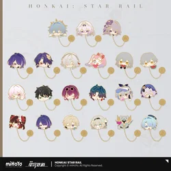 Sunsyea Honkai Star Rail Official Merch miHoYo Original Authentic PMZLG Metal Brooch Aventurine Acheron Firefly Dan Heng Kafka
