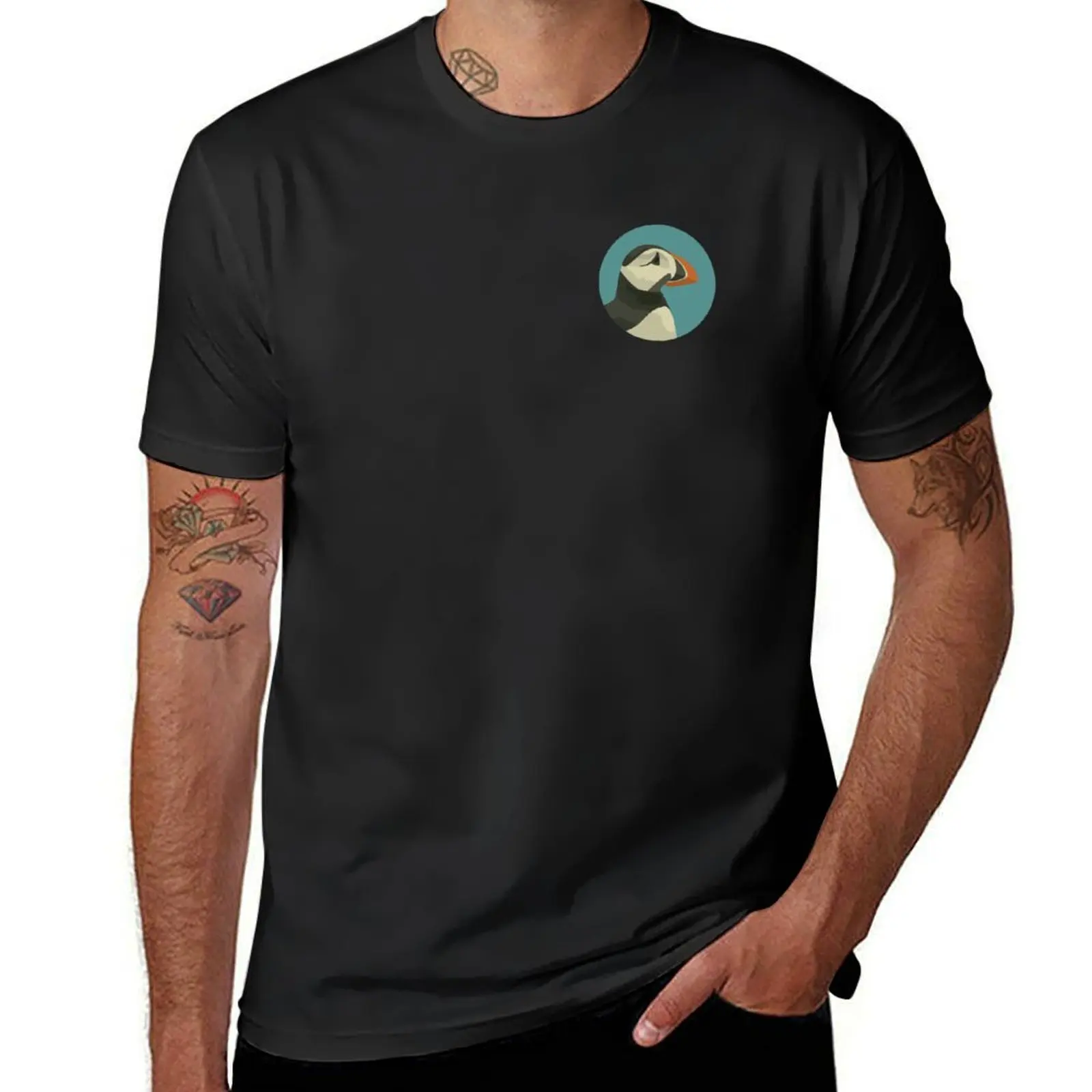 Puffin T-Shirt aesthetic clothes blacks mens clothes