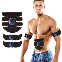 EMS ABS Abdominal Muscle Stimulator USB Rechargeable 8 Modes 19 Intensity ABS Arm Fitness Trainer Body Shaping Slimming Massager