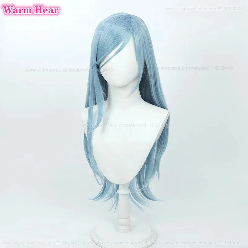 

ss13In Stock Hinomori Shizuku Long 80cm Sea Blue Cosplay Anime Heat Resistant Hair Halloween Party Woman Wigs +Wig