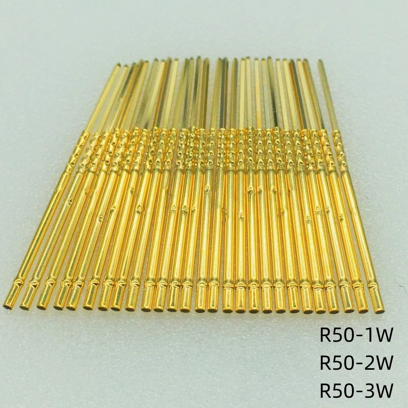 R50 Series PCB Test Probe Receptacle Pogo Pin Connect Socket R50-2S 1S 3S 1C 2C 3C 1W 2W 3W  Spring Test Pin P50-B P50-B1 0.68mm