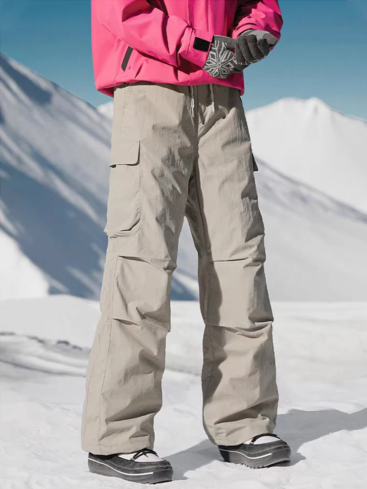 

Winter Warm Down Padded Pants Men 90% White Duck Down Insulation Windproof​​ Ski Trousers for Cold Weather Unisex Style