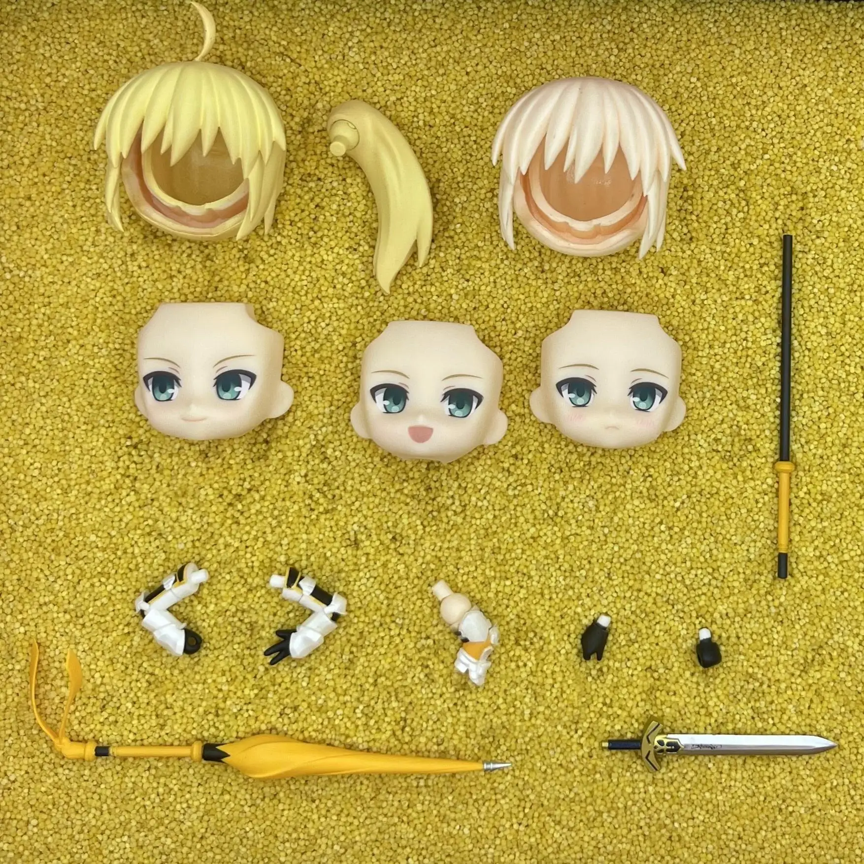 Xingjiehuijie GSC Clay Man Face lalka twarz włosy akcesoria dla lalek