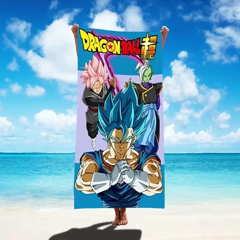Men Kid Beach Towel Anime Fan Favorite Vegeta Super Saiyan Print Quick-Dry Towel for Beach Pool and Anime Enthusiasts