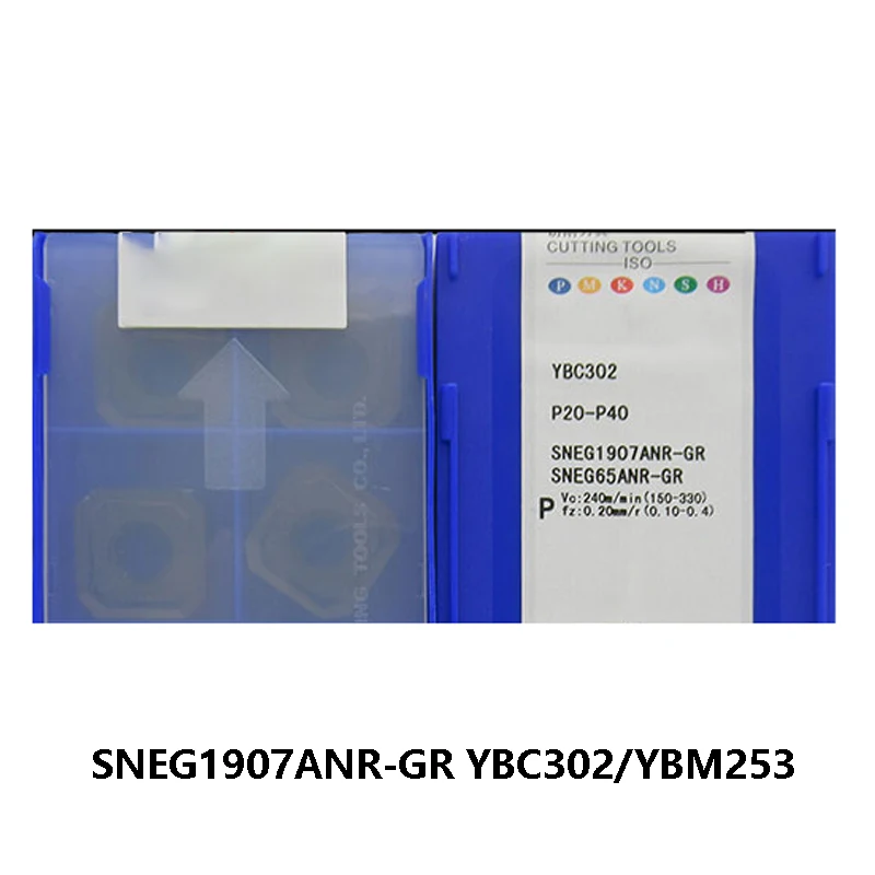 

Original SNEG 1907ANR-GR SNEG1907ANR-GR YBC302 YBM253 External Round Turning CNC Carbide Inserts 10 pcs/lot