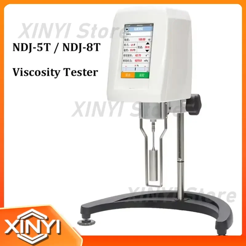 NDJ-5T NDJ-8T Rotational Viscometer Digital LCD Adjustable Speed Rotary Viscosity Tester Testing Equipment for Oil Paint