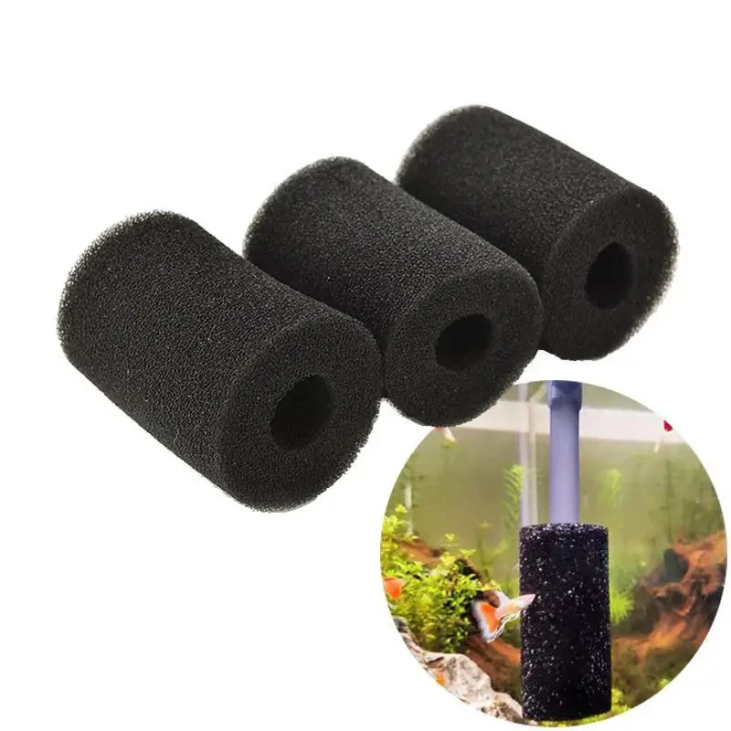 5 Pcs/set Aquarium Biochemical Filter Sponge Fish Tank Inlet Water Pre-Filter Sponge Cartridge Replacement Filter