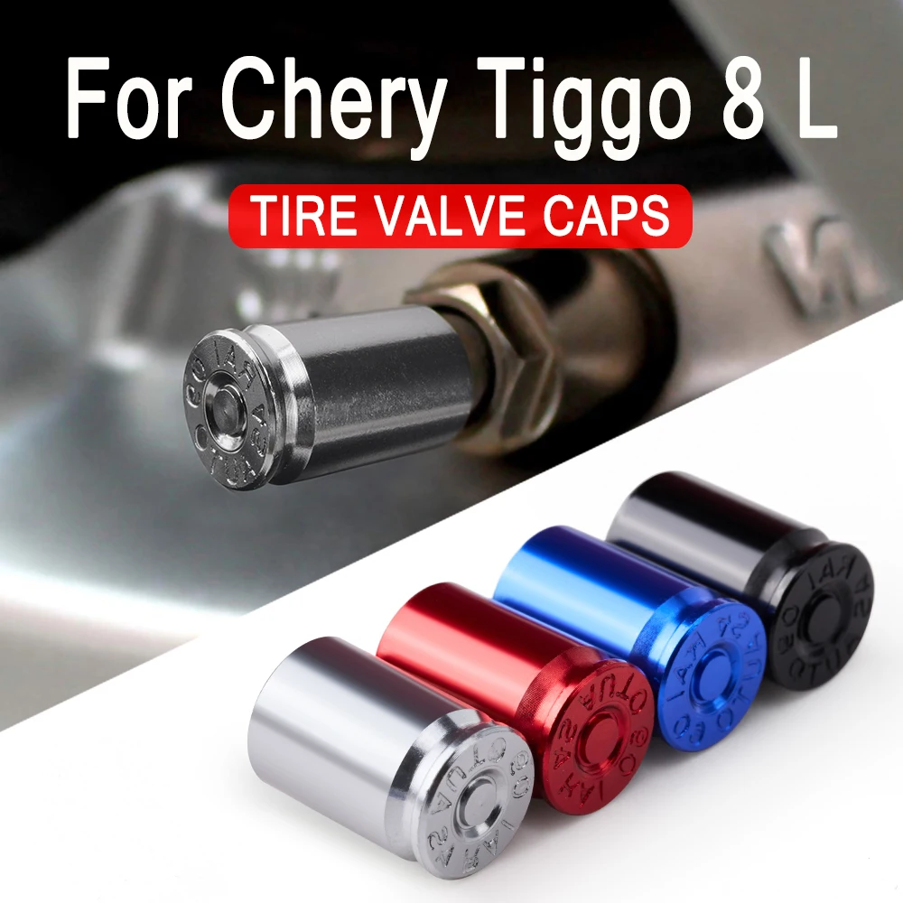 

Car Wheel Tire Valve Caps Tyre Stem Covers Airdust Waterproof 4PCS For-Chery-Tiggo-8-L 2024-2025 Accessories