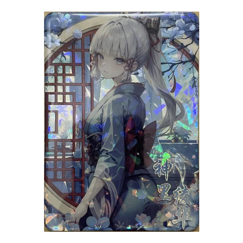 Anime Goddess Story Rare Collectible Card Kamisato Ayaka Keqing Yae Miko Himeko Ganyu Yelan Yoimiya Toy for boy Birthday Present