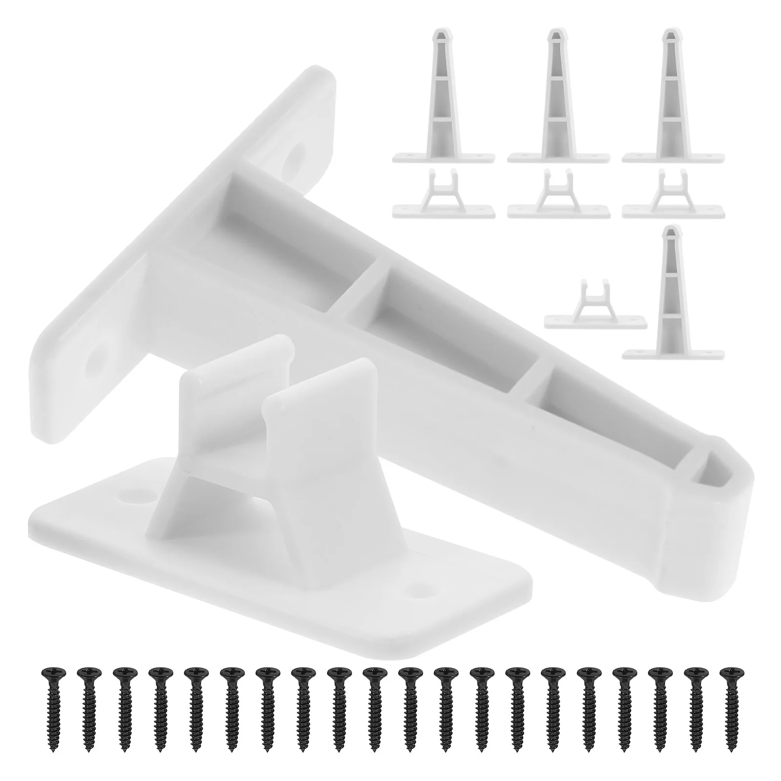 

5 set Camper Holder Plastic White Rv Catch Retainer For Rv Yacht Storage Door Lock Replacement Durable Latch Buckle Hardware