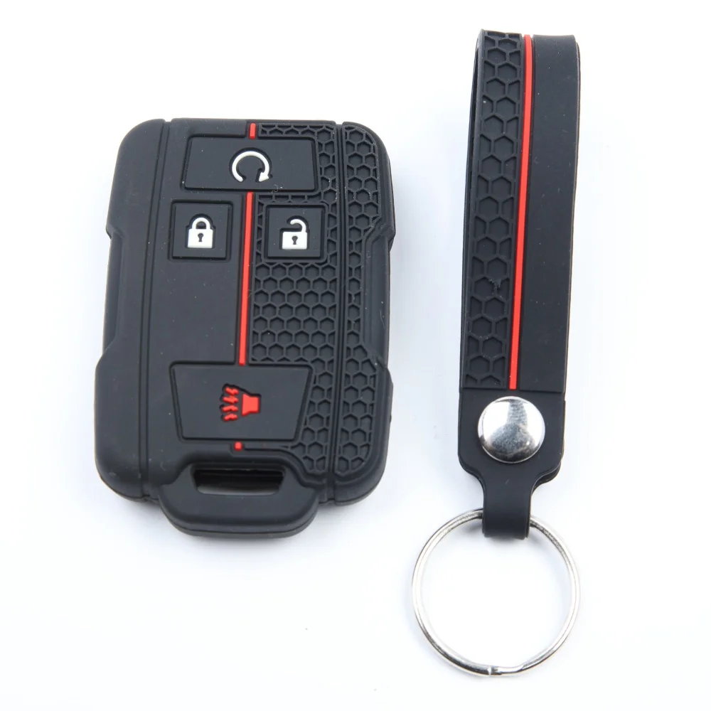 For Chevy Colorado LT Silverado GMC Canyon Sle Sierra 3500HD 2016 2017 2018 Fashion Car Key Case Cover Shell Holder Protector