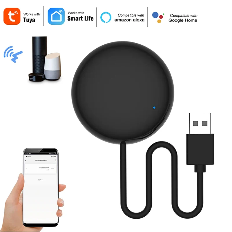 Tuya Smart WiFi RF IR Remote SmartLife For Air Conditioner TV Universal Infrared Control Works With Alexa, Google Home Assistant
