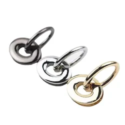 5/2Pcs Metal Buckles Bag Side Hook Eyelet O Ring Clasp Screws Connect Handbag Handle Leather Bags Strap Belt Hardware DIY