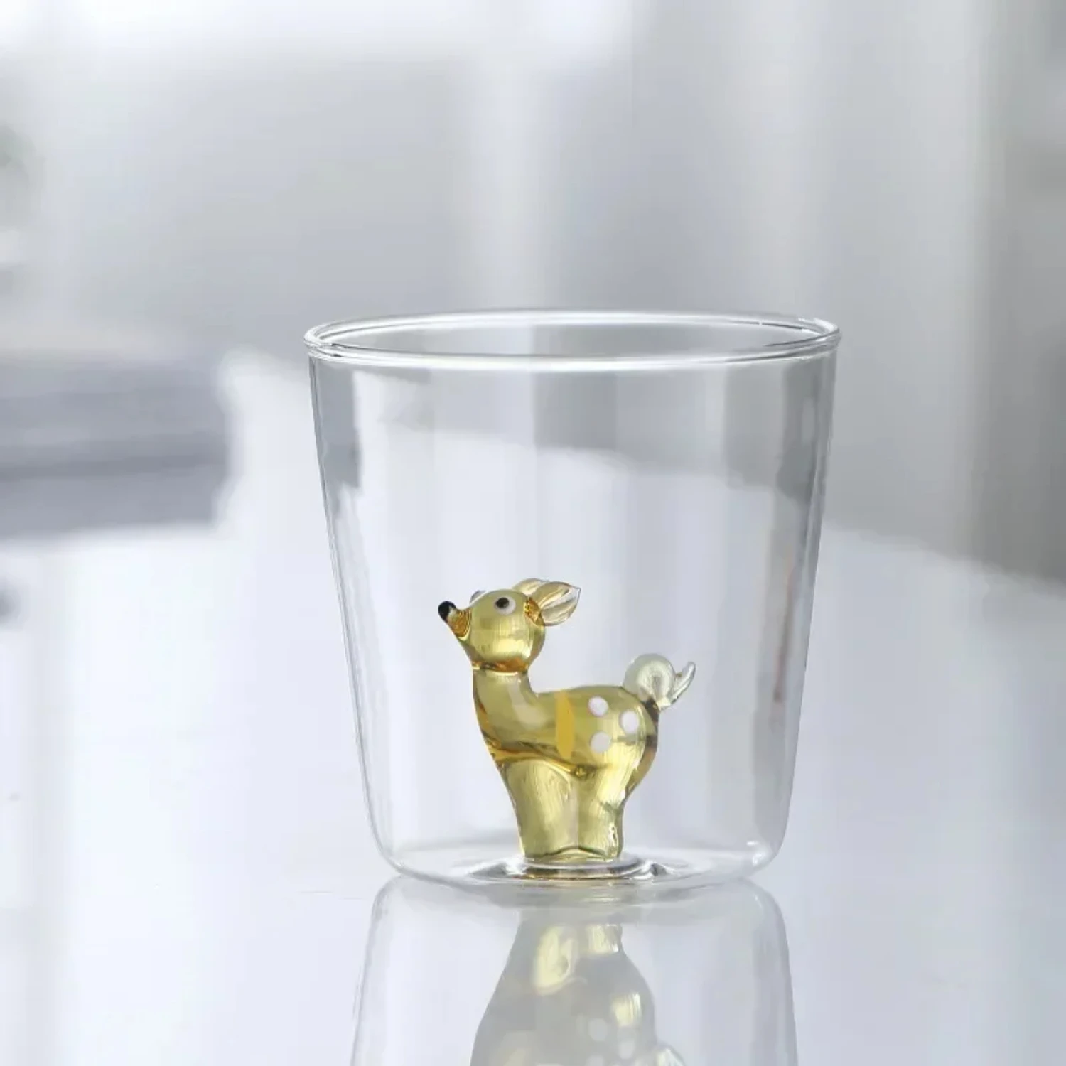 

Creative Handmade BUBBLE GLASS CUP Three-Dimensional Animal and Plant Shape Coffee Milk Drink Cute Transparent Glass Cup