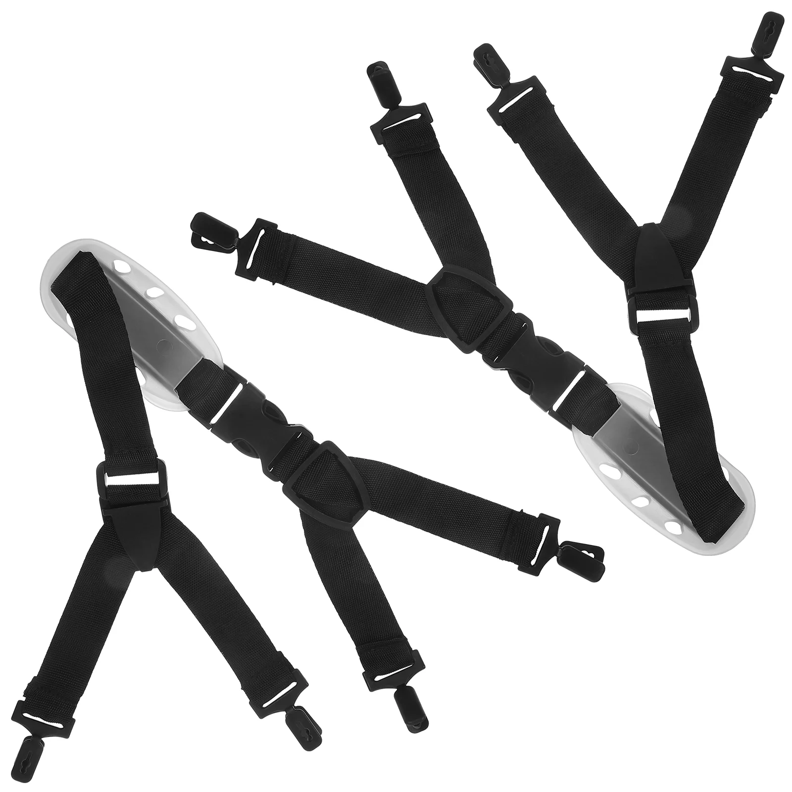 2 Pcs Strap Mens Belts Chin Straw Hat for Hard Polyester Work Man Elastic Hard-hat