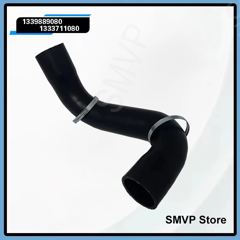 1339889080 1333711080 Para Fiat Ducato Mk2 (244) 2.3 Jtd (2002 - Presente) Intercooler Turbo ﻿ Tubo de reforço Borracha preta/silicone