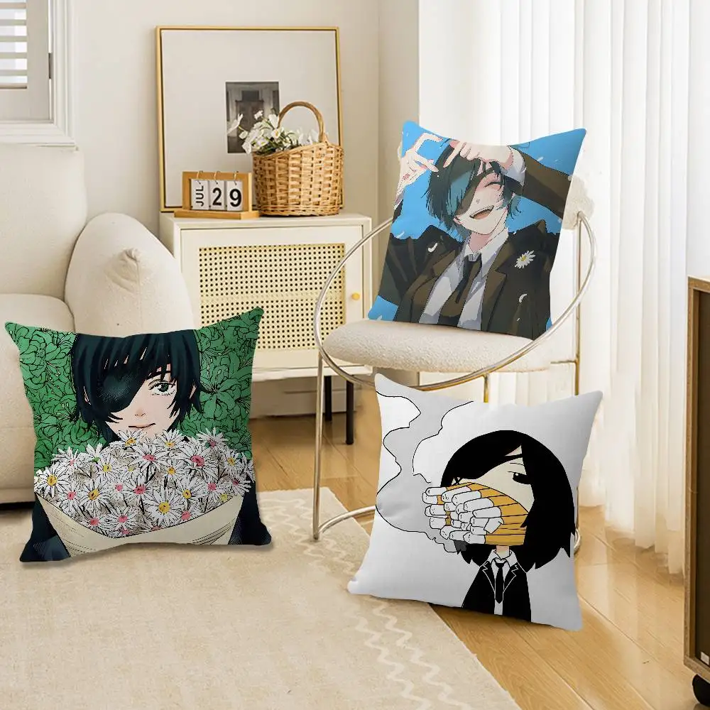 Chainsaw Man Himeno Cushion Cover Decorative Pillow Sofa Home Decor case pillow cases